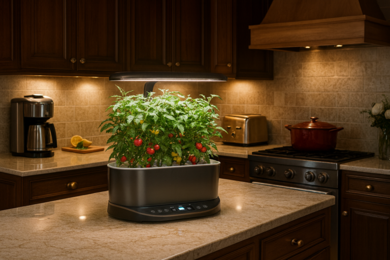 Topic: Hydroponic System Types - Ultra luxury kitchen with hydroponics