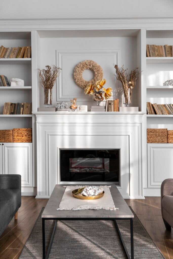 futuristic home: Warm gray + chrome