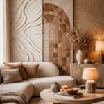 Textured elegance in a cozy living room