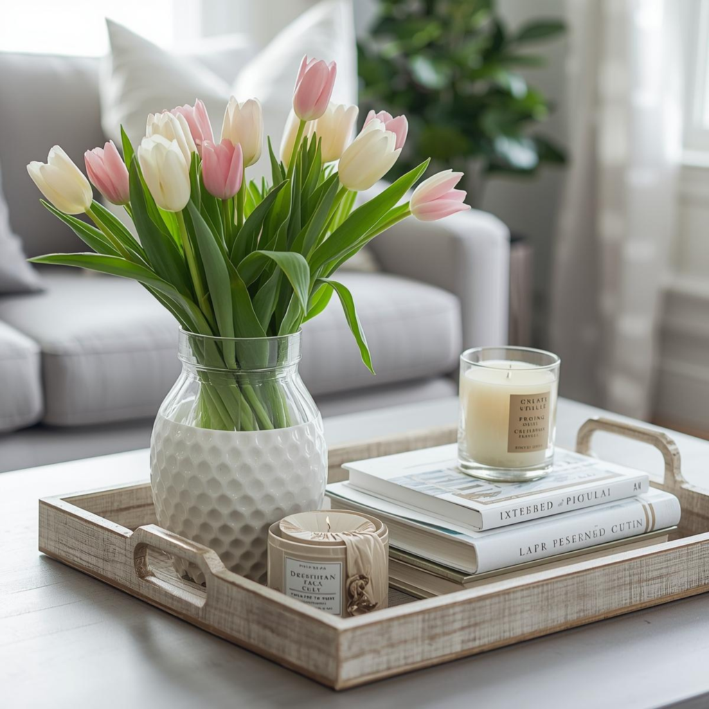 Create a Simple Coffee Table Moment - Spring Decor Ideas