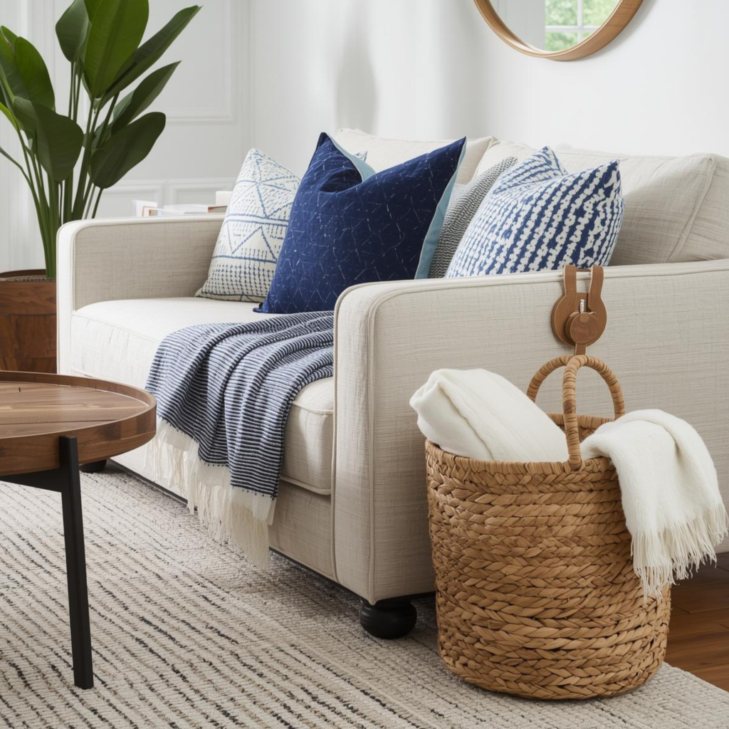 Layer Light Textures Instead of Bold Patterns - Spring Decor Ideas