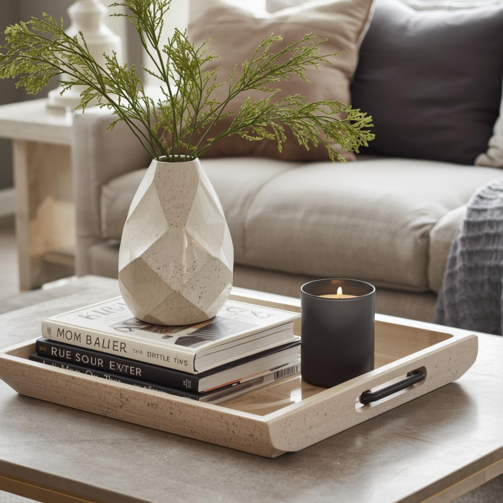 Modern Coffee Table Styling Formula - Modern Spring Decor