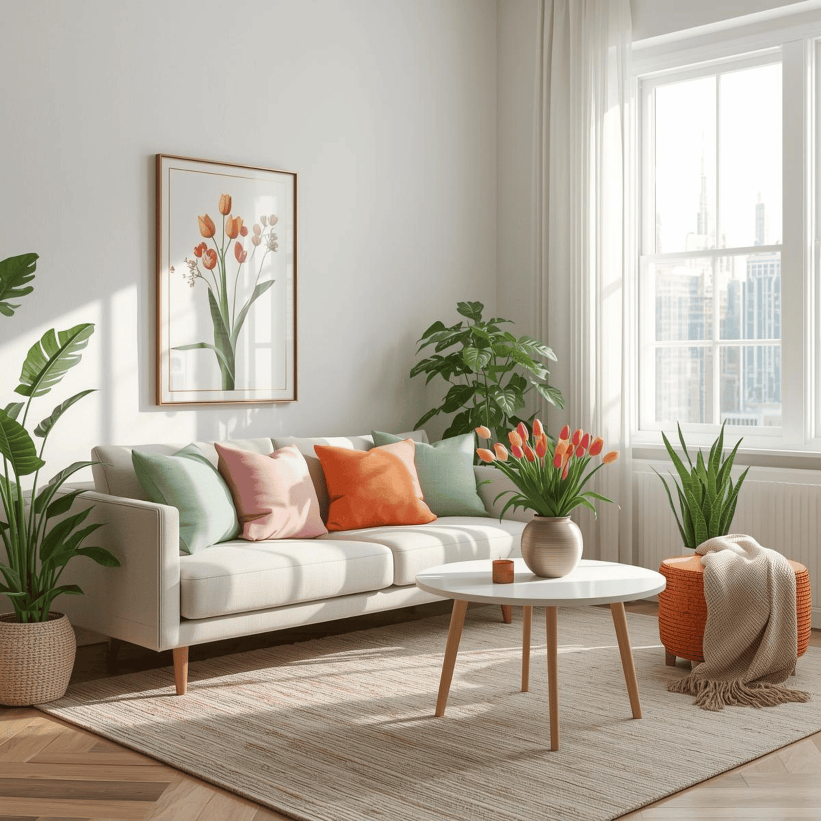 Small Space Spring Decor