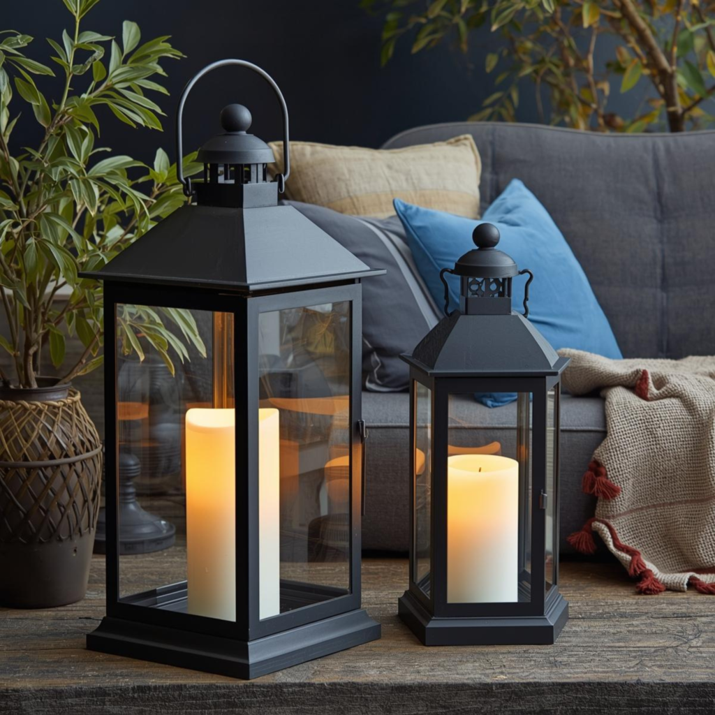 Use Lanters with LED Candles - Fresh Spring Decor Ideas