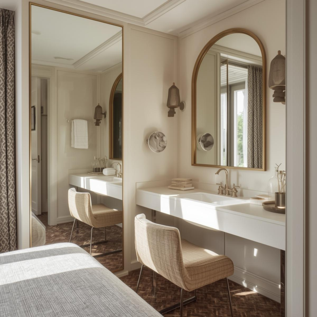 Using mirrors to reflect sunlight - Fresh Spring Decor Ideas