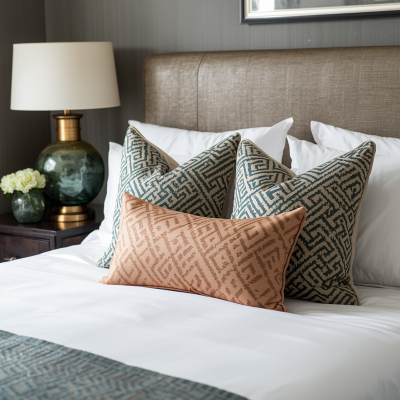 Decorative Pillows on Bed That Create a Luxury Hotel Look