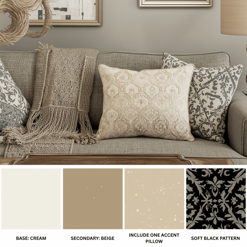 How to Choose Decorative Pillow Colors That Work Together