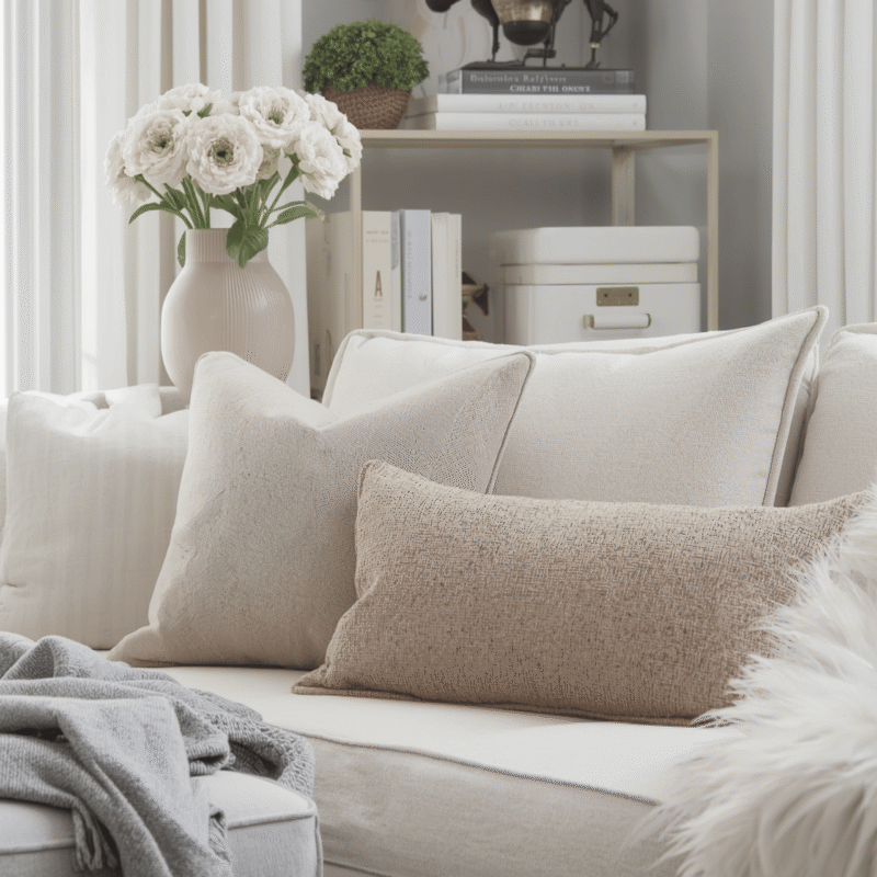 Neutral Decorative Pillows That Never Go Out of Style