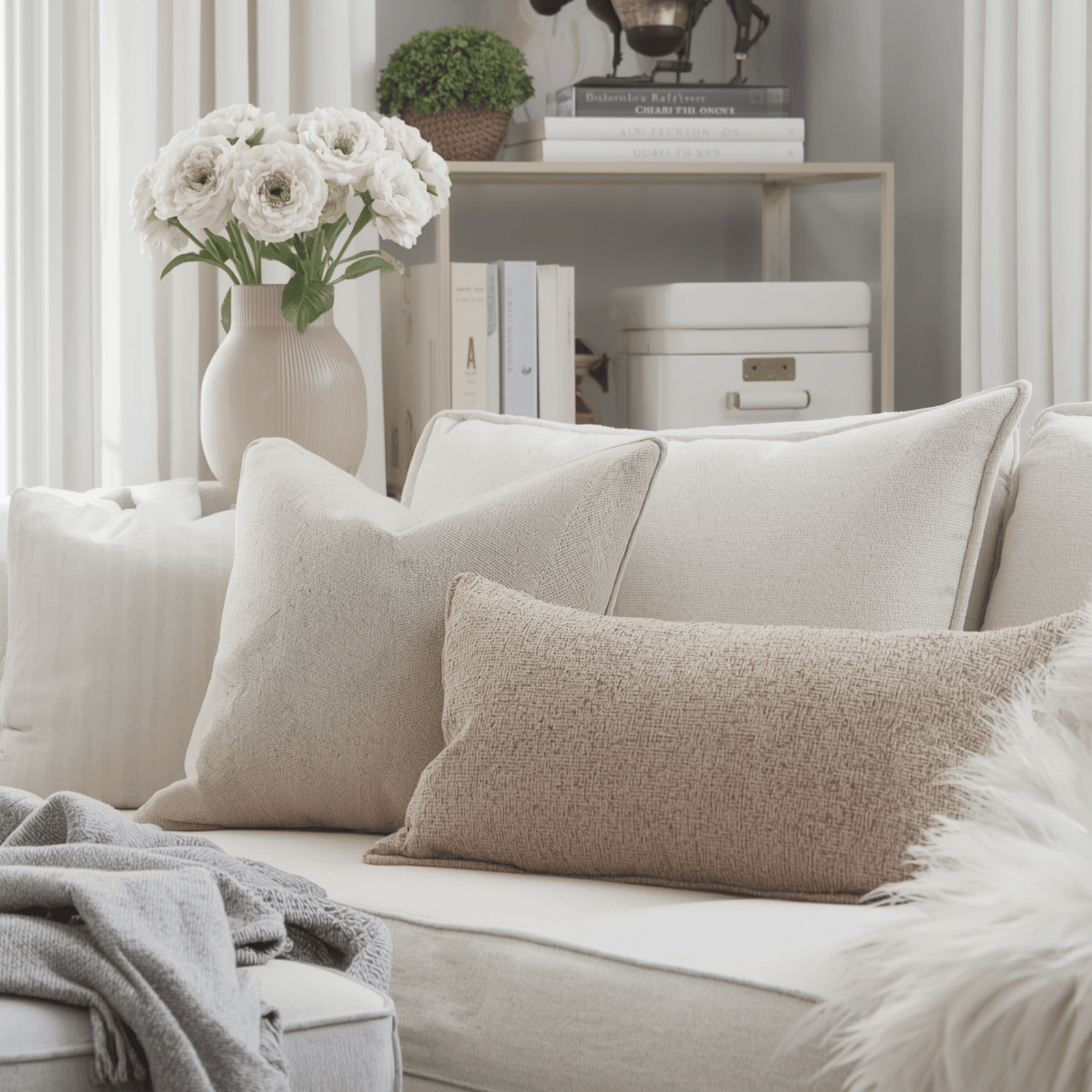 Neutral Decorative Pillows That Never Go Out of Style