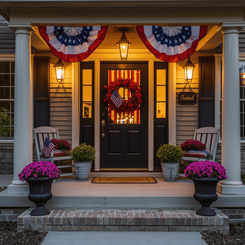 DIY Patriotic Front Porch Makeover for the 4th of July (Step-by-Step!)