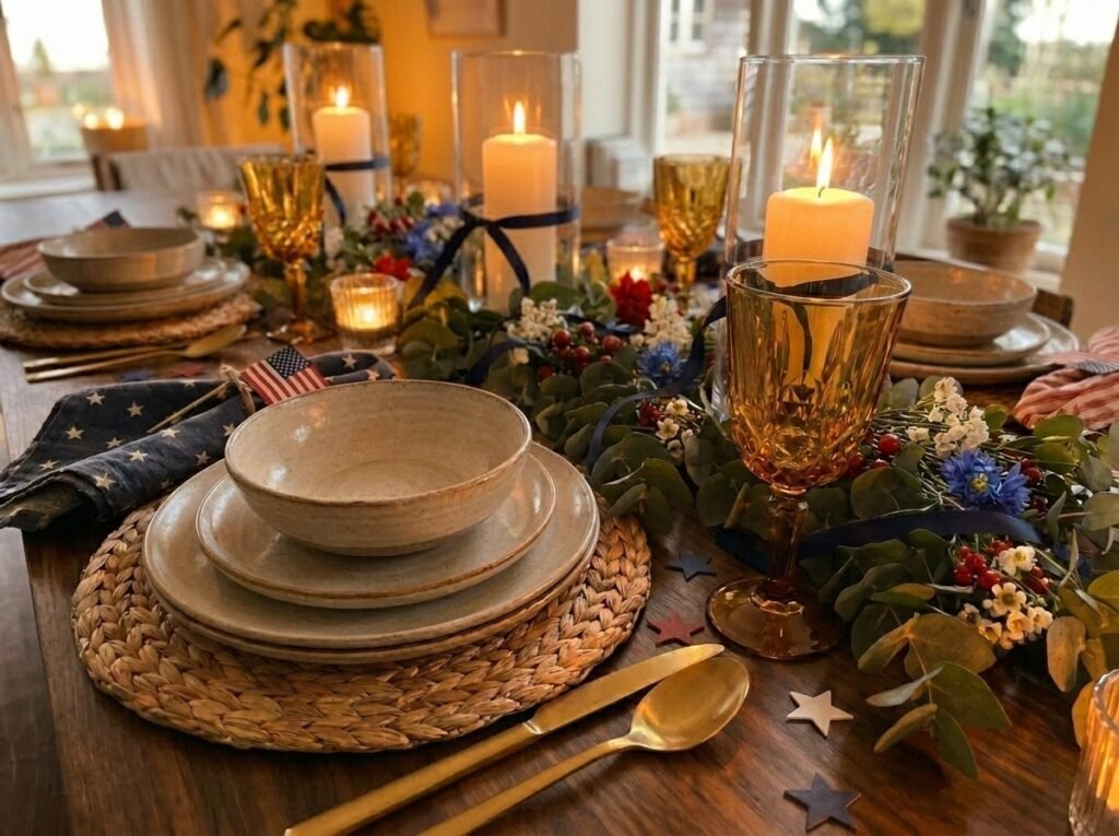 Luxury 4th of July Tablescape on a Budget - Step#7