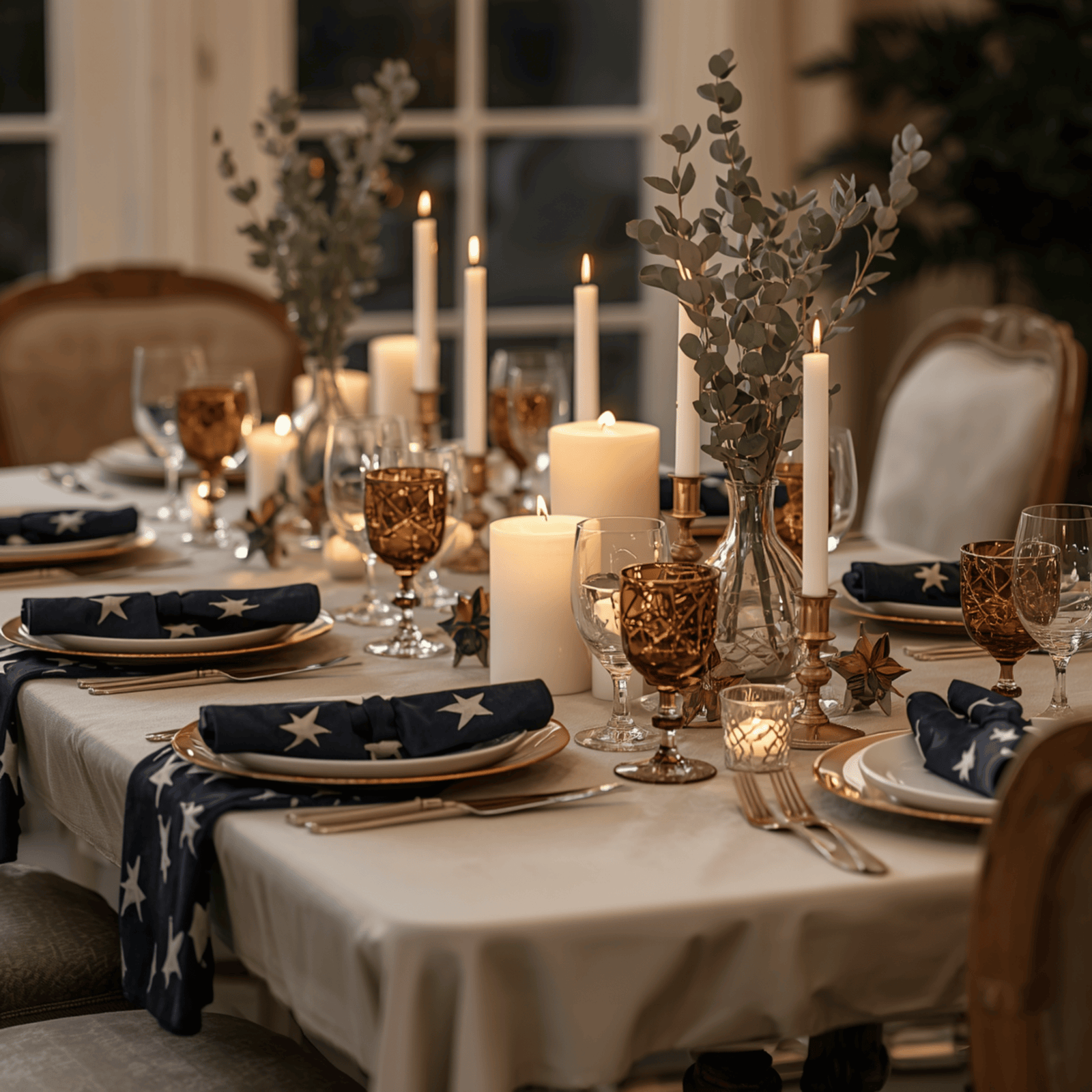 Luxury 4th of July Tablescape on a Budget