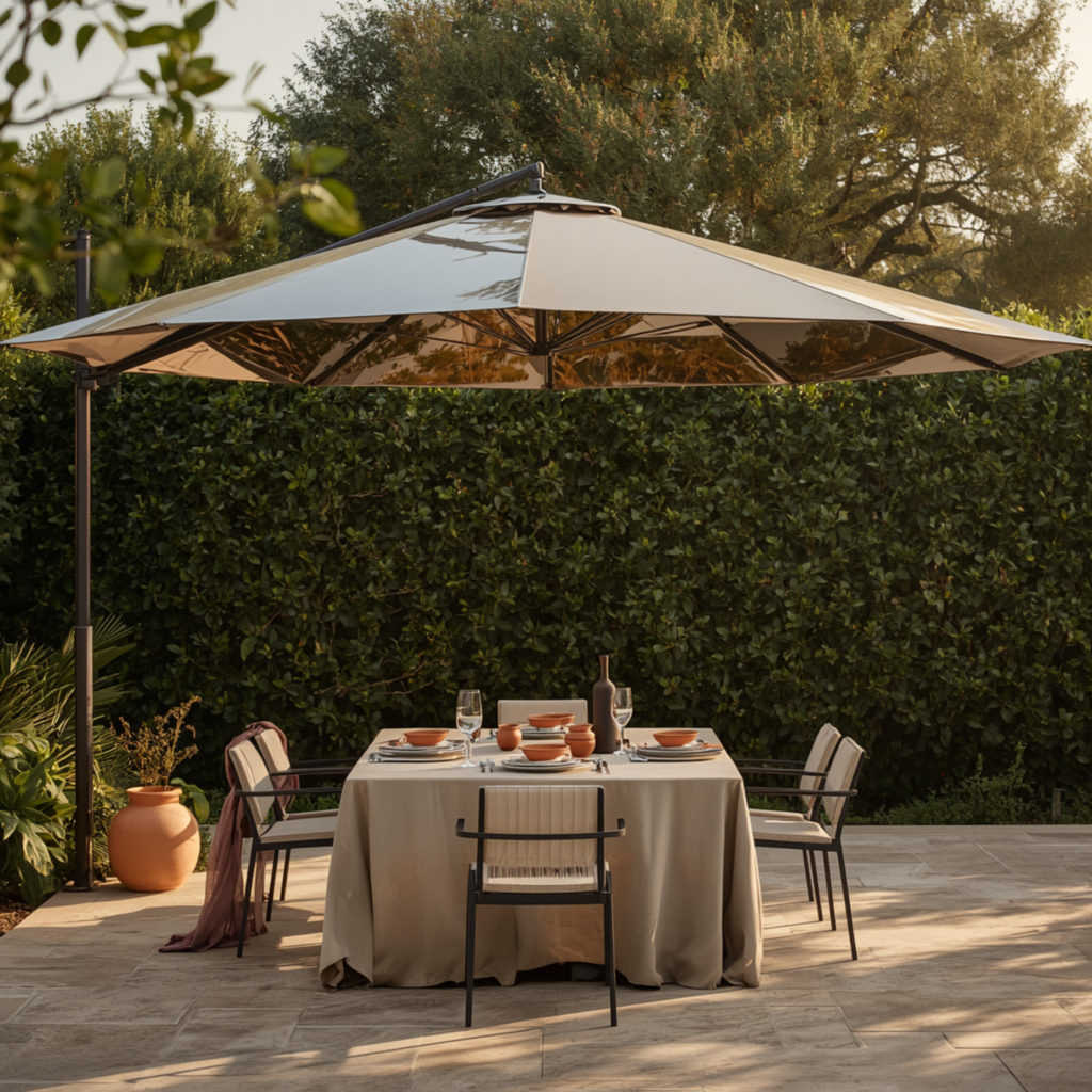 Outdoor Decor with Luxury UV Umbrellas