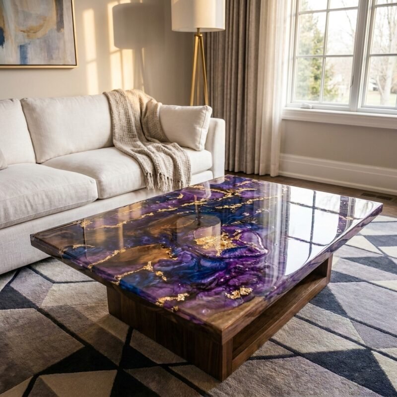 How to Make a Luxury Resin Geode Coffee Table at Home?