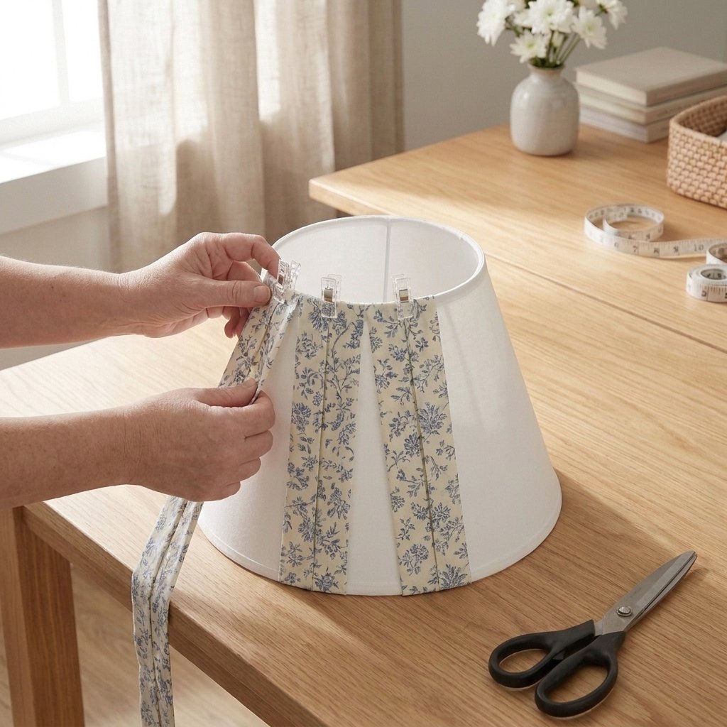 DIY pleted lampshade blog tutorial step by step - Step#3